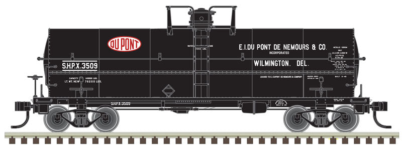 Atlas 20004673 HO DuPont 11,000 Gallon Tank Car w/o Platform #3509