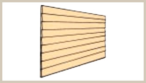 Northeastern Scale Lumber 384 1/2" x 1/16" x 24" Clapboard Overlap Style Seam