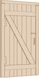 Northeastern Scale Lumber 95028 HO 36" X 80" Barn Door (Pack of 8)