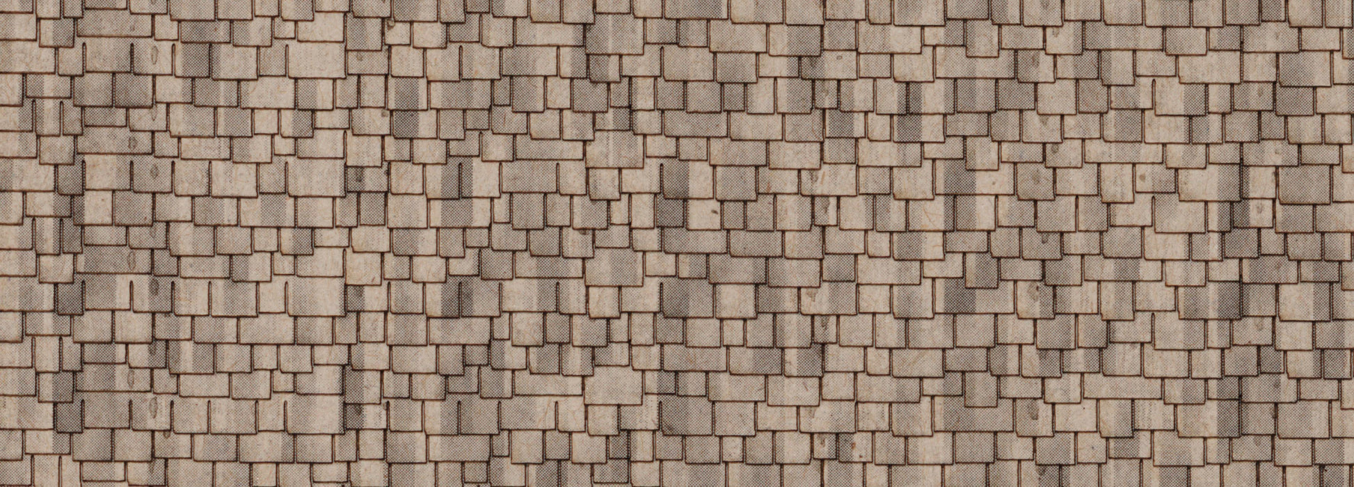 Northeastern Scale Lumber HOSHG2B1 HO Sand Wood Shake Shingle 3