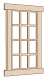 Northeastern Scale Lumber 95012 HO 30x66" 6/6 2-Hung Window Glazing (Pack of 12)
