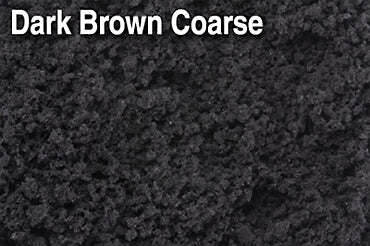 Scenic Express EX851E Coarse Dark Brown Flock & Turf - 48 oz. Eco-Pak