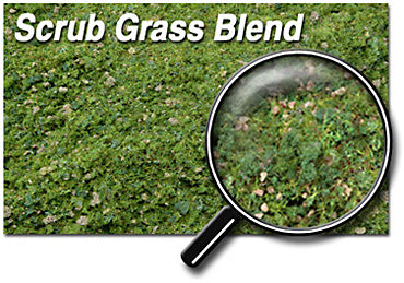 Scenic Express EX882E Scrub Grass Blend Flock & Turf - 48 oz. Eco-Pak