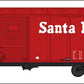 Bowser 42735 HO Atchison Topeka Santa Fe 40' Boxcar RTR #144310