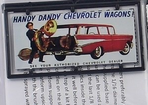 Tichy 8419 HO Handy Dandy Chevrolet Wagons Billboard Kit