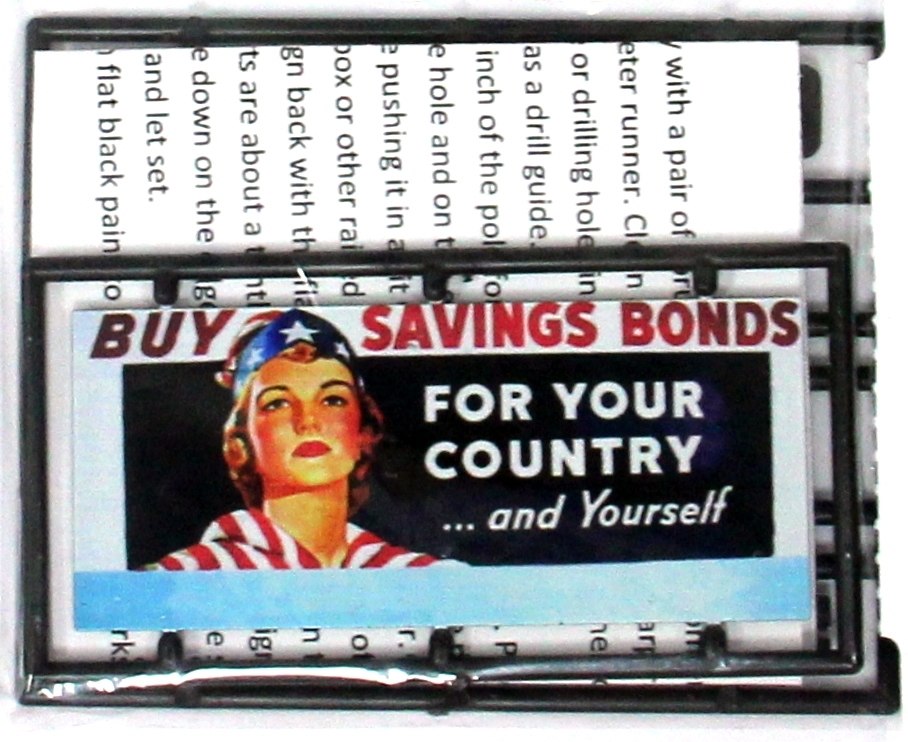 Tichy 8437 HO Buy Savings Bonds Billboard Kit
