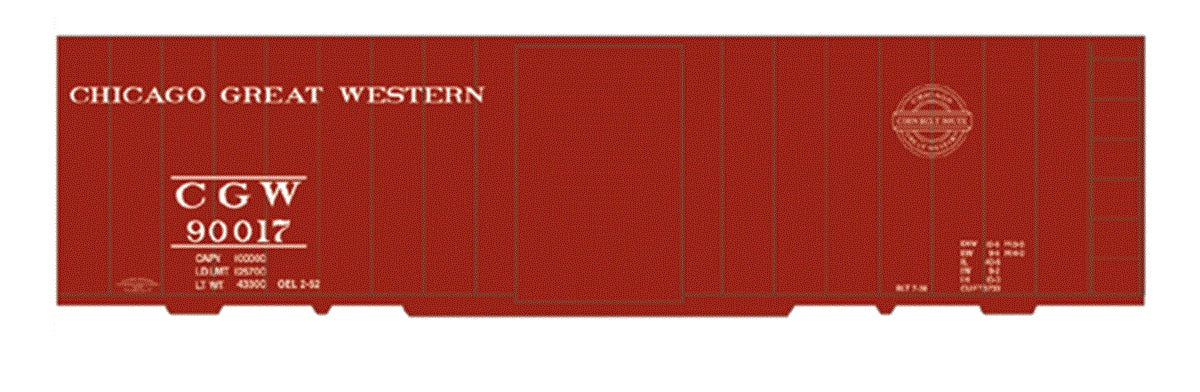 Tichy 10099 HO Chicago Great Western 40'' Steel Boxcar