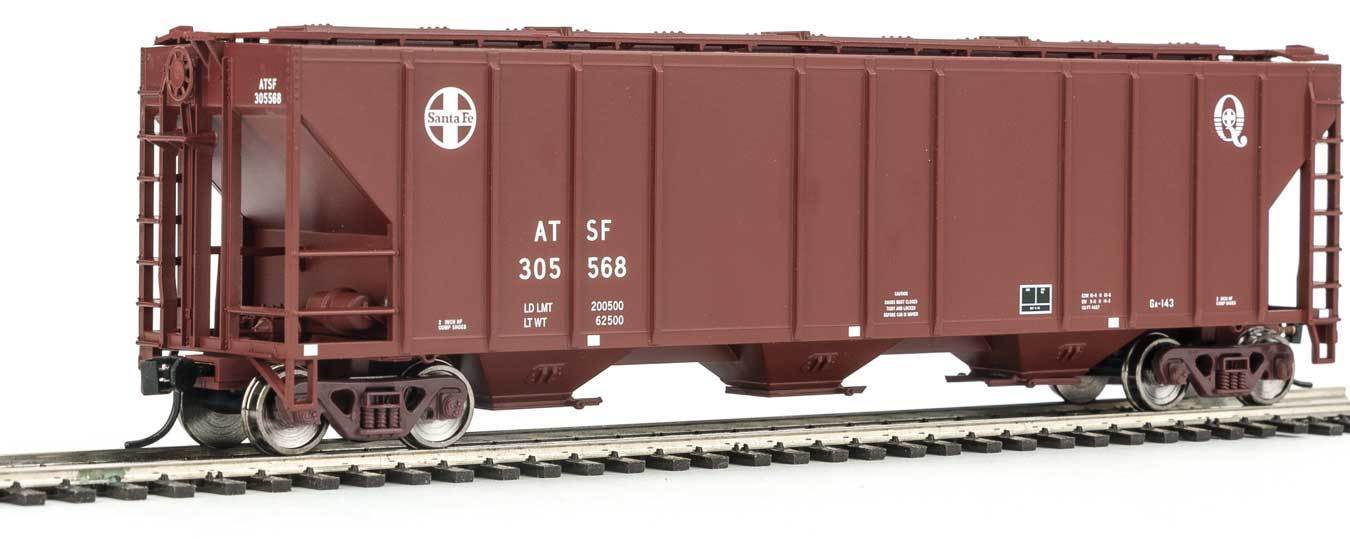 Walthers 910-7268 HO SF 54' PS2-CD 4427 Low-Side Covered Hopper RTR #305568