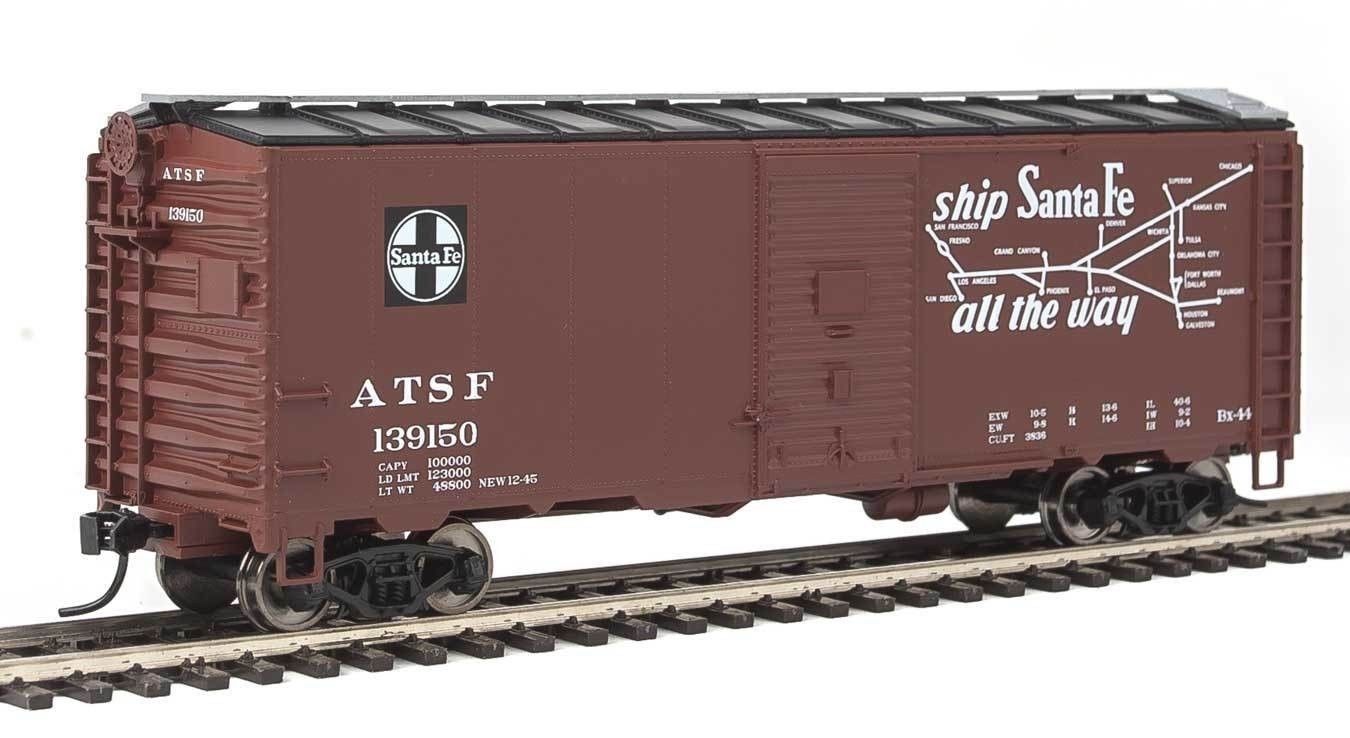 Walthers 910-1313 HO Scale Atchison Topeka Santa Fe 40' AAR 1944 Boxcar #139150