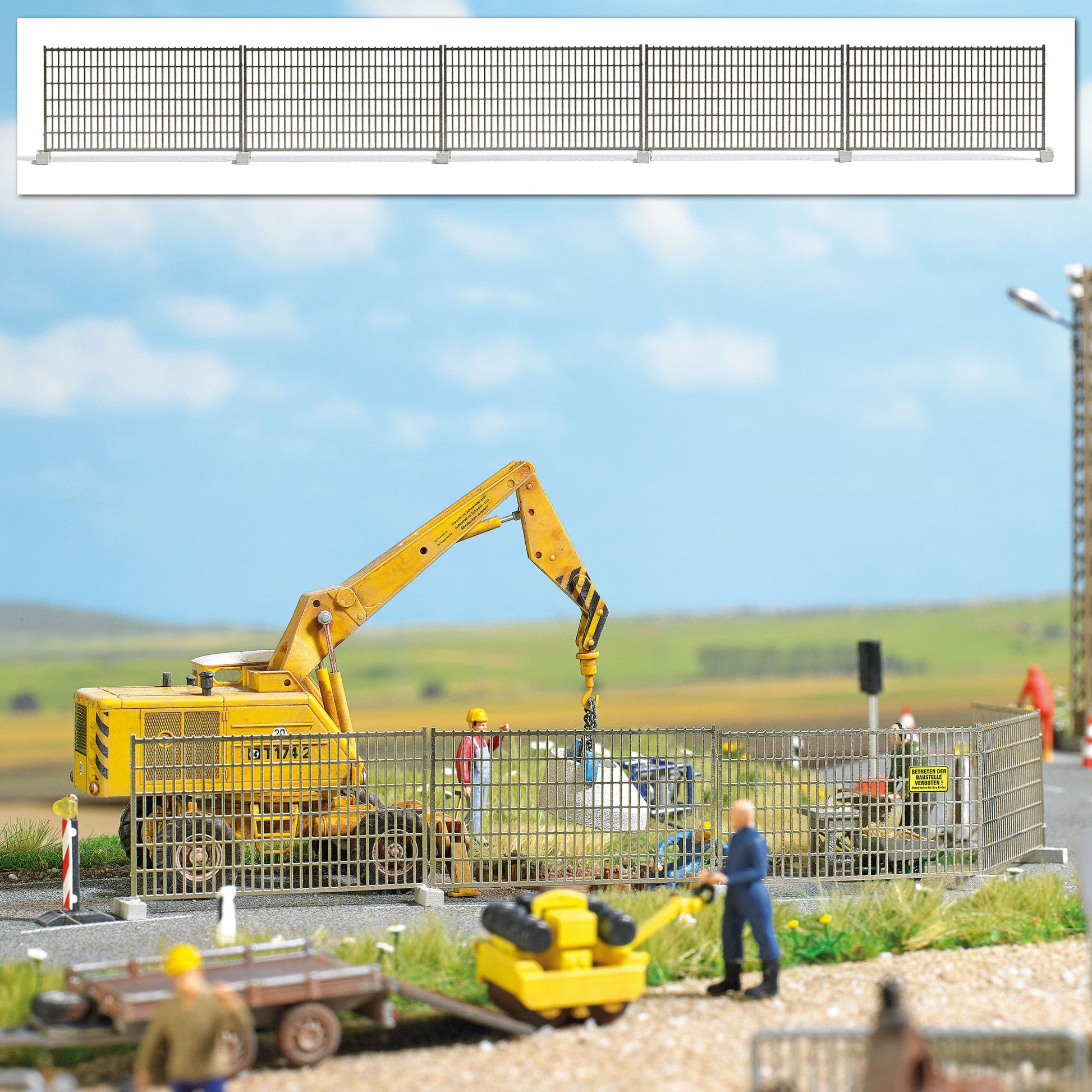 Busch 1024 HO Construction Site Fence