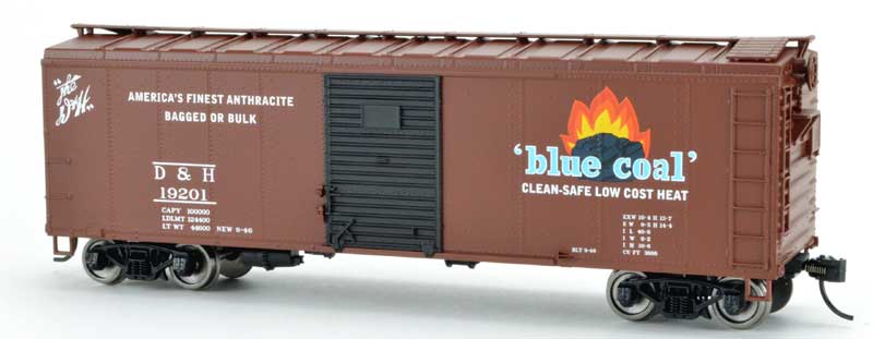Bowser 42831 HO Blue Coal 40' Steel Side Box Car Ready-To-Run #19201