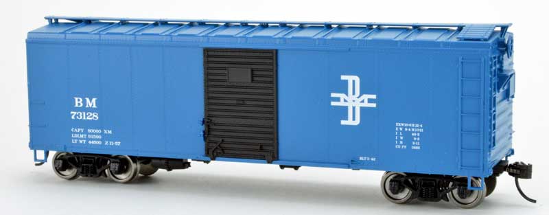 Bowser 42836 HO Boston and Maine 40' Steel Side Box Car #73159