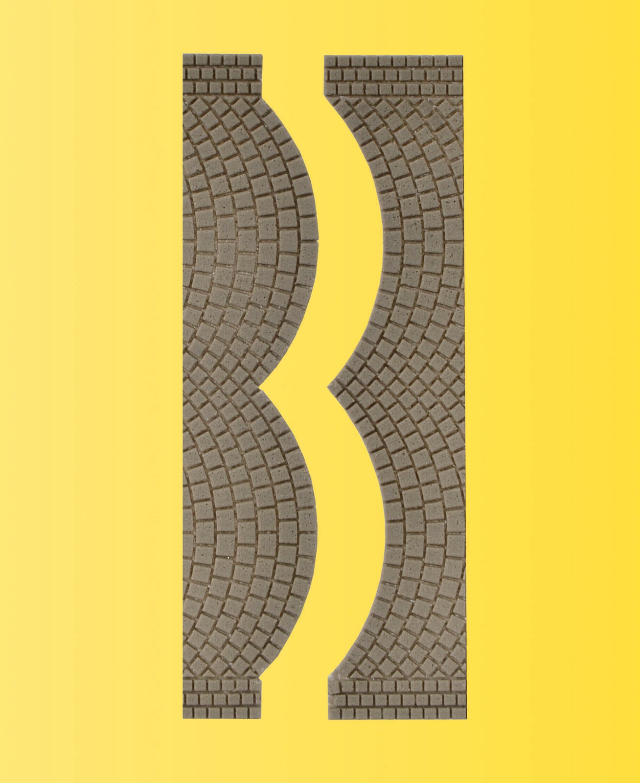 Vollmer 48244 HO Cobblestone Street Section End Pieces