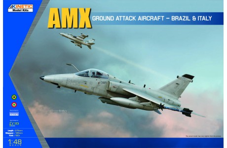 Kinetic Model 48026 1:48 AMX Ground Attack Military Aircraft Plane Model Kit