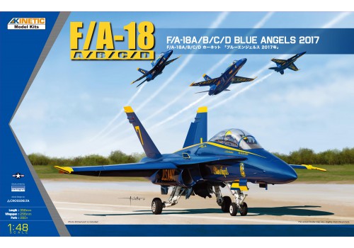 Kinetic 48073 1:48 Blue Angels 2017 F/A-18A/B/C/D Military Aircraft Plane Kit