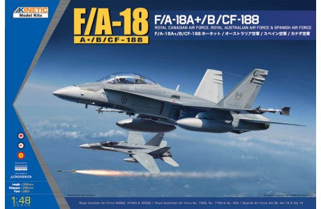 Kinetic Model 48030 1:48 F/A-18A+/B/CF-188 Military Aircraft Plane Model Kit