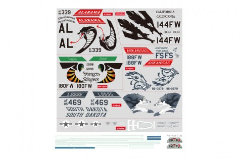 FMS RF121 Decal Sheet: 70mm F-16C Fighting Falcon