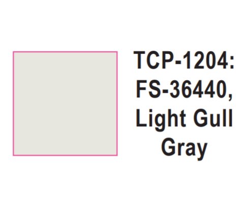 Tru-Color 1204 Military Acrylic Aircraft FS-36440 Light Gull Gray 1oz. Bottle
