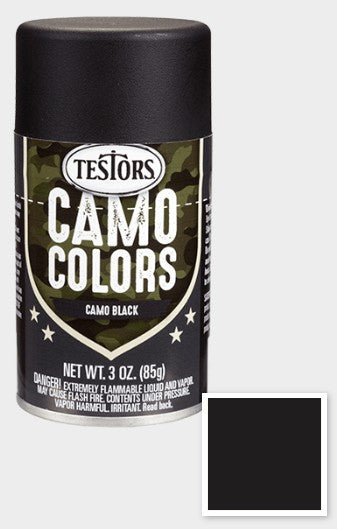 Testors 342304 Black Camouflage Flat Enamel 3 oz. Paint Spray