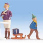 Walthers 949-6069 HO Holiday Shoppers Wearing Winter Clothes (Set of 6)