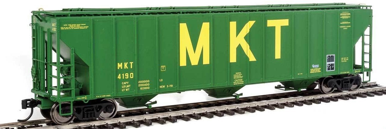 Walthers 920-106141 HO MKT 55' Evans 4780 Cubic Foot 3-Bay Covered Hopper #4190