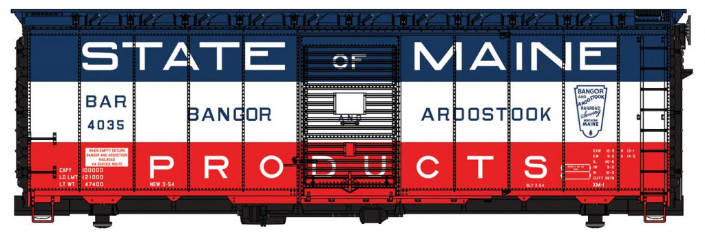 Walthers 910-1450 HO BAR 40' Association of American Railroads 1948 Boxcar #4035