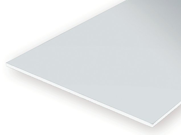 Evergreen Scale Models 9100 .100" x 6" x 12" Polystyrene White Sheet