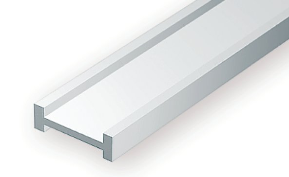 Evergreen Scale Models 277 .250" x 14" Polystyrene I-Beams (Pack of 3)