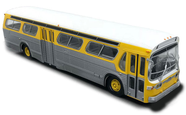 Rapido Trains 751039 HO Yellow & Silver Painted Unlettered Deluxe Bus