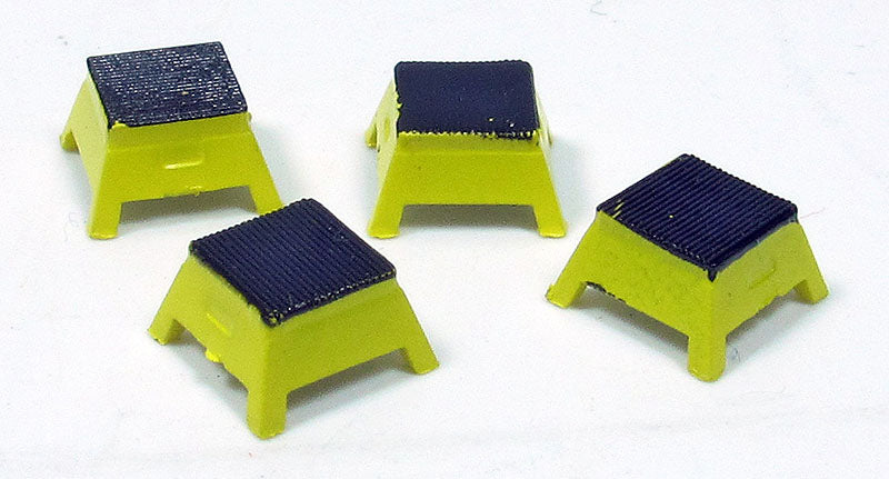 Rapido Trains 102065 HO Passenger Car Step Boxes, Orange (4)