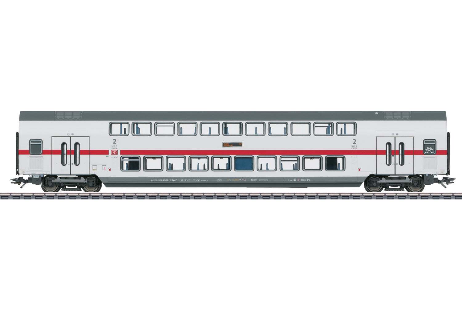 Marklin 43487 HO DB AG 2nd Class IC2 Type DBpza 682.2 Bi-Level Intermediate Car