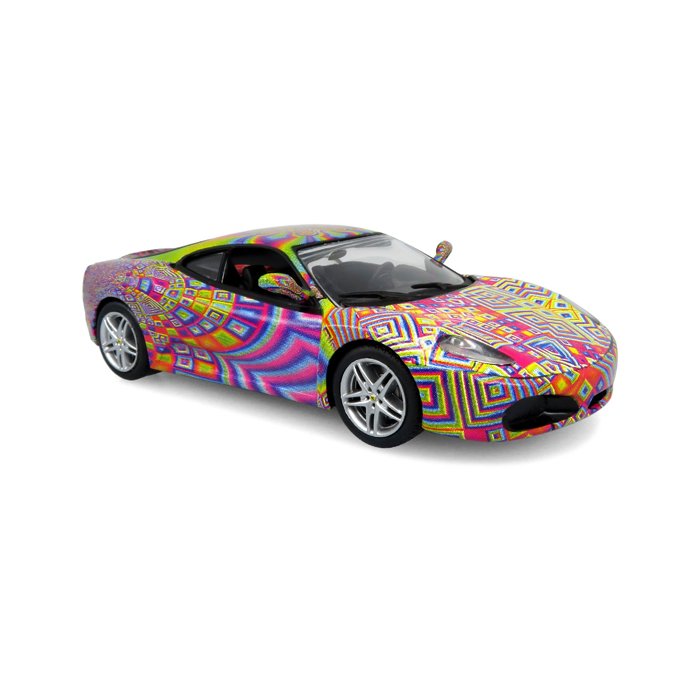 Iconic Replicas 43-0469 1:43 Ferrari F430: Psychedelic Art Car