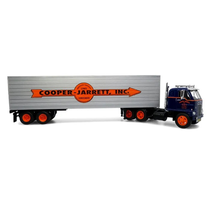Iconic Replicas 43-0637 1:43 Cooper Jarret 1959 International DCOF-405 w/Trailer
