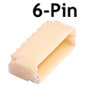 Train Control Systems 1262 6-Pin Micro-JST Surface Mount Female Connecter