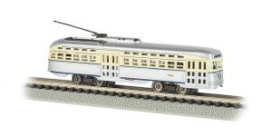 Bachmann 62999 N Philadelphia Transit Company Gray & Cream PCC Trolley