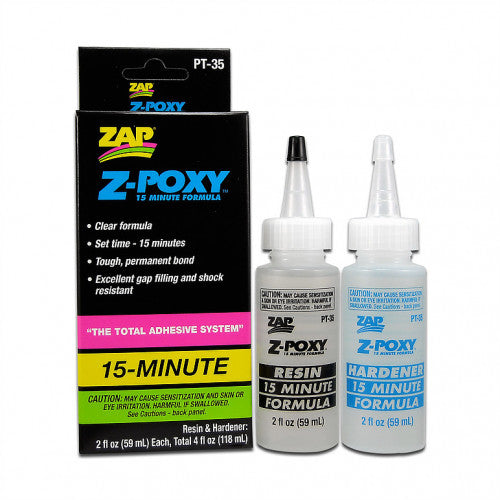 Pacer Glue PT35 Zap Z-Poxy 15 Minute Epoxy Glue