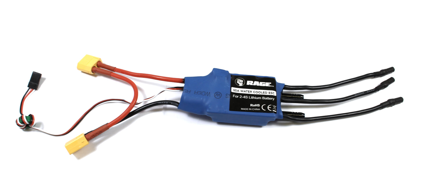 Rage R/C B1267 60A Brushless ESC (Water-Cooled): Velocity 800 BL