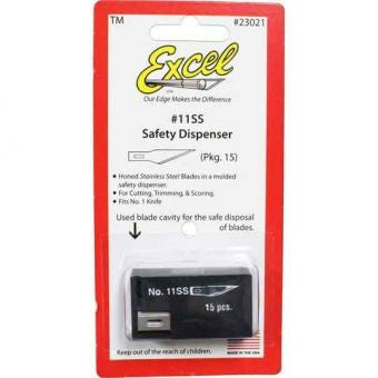 Excel 23021 #21 Stainless Steel Blade with Dispenser (Pack of 15)