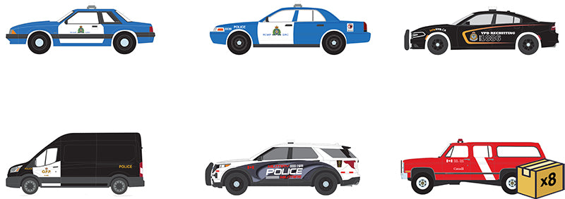 Greenlight Collectibles 43065-MASTER 1:64 Hot Pursuit Canada (Set of 48)