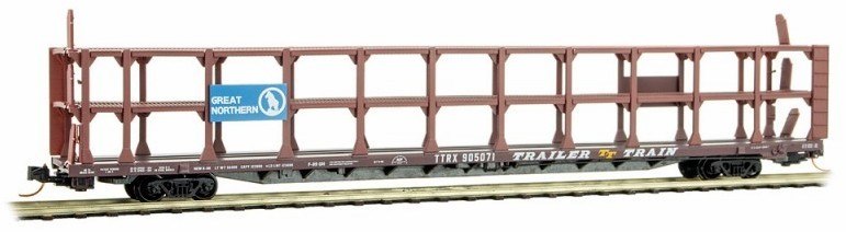 Micro-Trains 11200100 N Great Northern 89' Tri-Level Open Autorack #905071