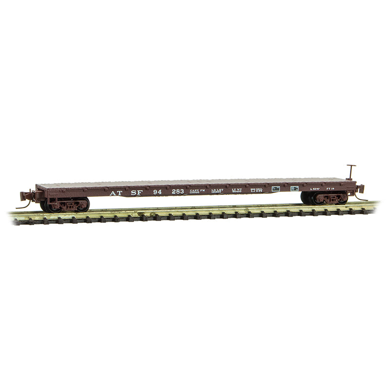Micro-Trains 52400160 Z Atchison, Topeka & Santa Fe 60’ Flat Car #94283