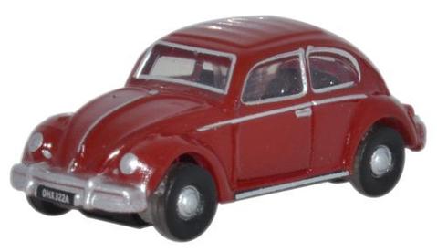 Oxford Diecast NVWB002 1:148 Volkswagen Beetle in Ruby Red