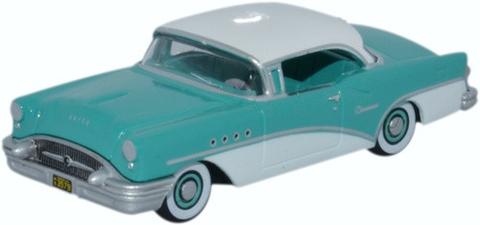 Oxford Diecast 87BC55001 1:87 Turquoise/Polo White 1955 Buick Century Car