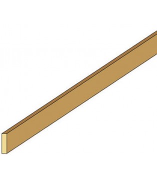 Northeastern Scale Lumber 167 3/64" x 3/16" x 24" Basswood Strips - Stripwood