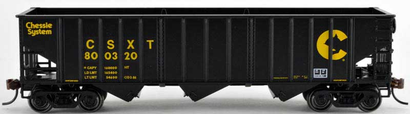 Bowser 41812 HO Chessie CSXT 70 Ton 14 Panel Hopper Car #800320