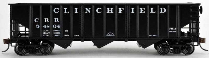 Bowser 41821 HO Clinchfield 70 Ton 14 Panel Hopper Car Kits #54856
