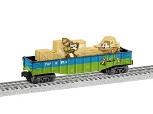 Lionel 6-84761 O Gauge Disney Chip 'n' Dale Chasing Gondola