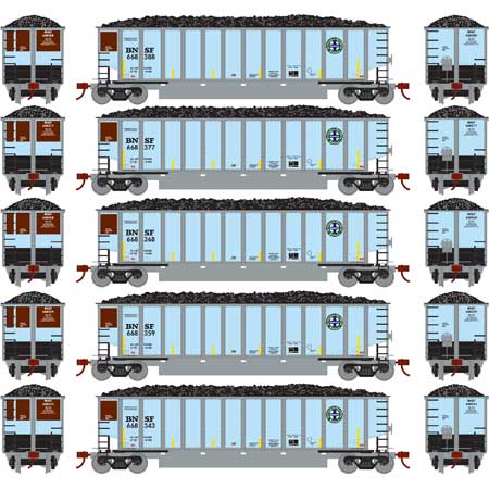 Athearn 81538 HO BNSF RTR Bethgon Coalporter with Load #1 (5)