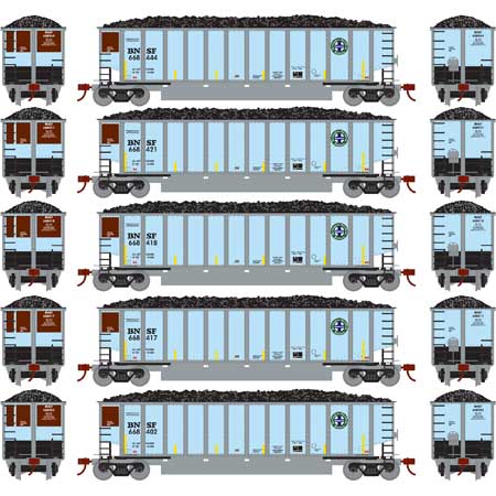 Athearn 81539 HO BNSF RTR Bethgon Coalporter with Load #2 (5)