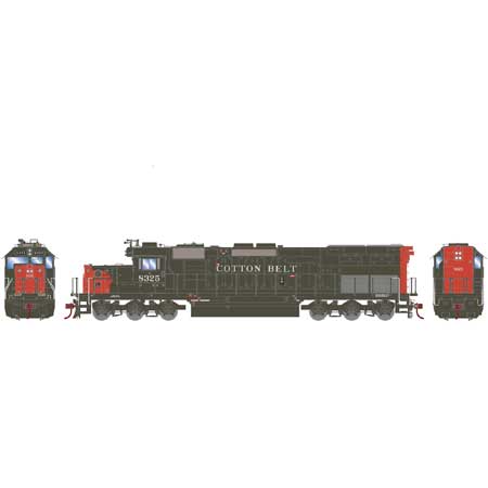 Athearn 86809 HO Cotton Belt SSW SD40T-2 Diesel Locomotive w/DCC & Sound #8325